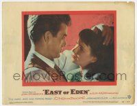 7j200 EAST OF EDEN LC #8 '55 super close up of James Dean & Julie Harris, directed by Elia Kazan!
