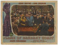 7j233 FLAME OF BARBARY COAST LC '45 John Wayne smiles at Ann Dvorak in great craps gambling scene!