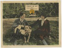 7j243 FORGET ME NOT LC '22 Myrtle Lind & Gareth Hughes sitting outside with cute dog!