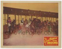 7j254 GENTLEMAN FROM ARIZONA LC '39 cool image of race horses coming out of the gates!