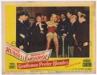 7j256 GENTLEMEN PREFER BLONDES LC #2 '53 the judge & police discover Russell is dressed as Monroe!