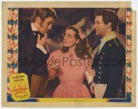 7j270 GORGEOUS HUSSY LC '36 Joan Crawford asks Robert Taylor & James Stewart to flip coin for her!