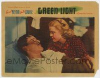 7j279 GREEN LIGHT LC '37 pretty blonde Anita Louise stares at young doctor Errol Flynn in bed!