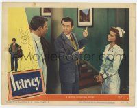 7j287 HARVEY LC #8 '50 James Stewart shows his invisible giant rabbit to Charles Drake & Peggy Dow!