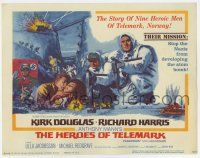 7j295 HEROES OF TELEMARK TC '66 Kirk Douglas & Richard Harris stop Nazis from making atom bomb!