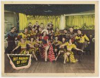 7j297 HIT PARADE OF 1951 LC #6 '50 sexy Cuban Fireball Estelita Rodriguez with dancers & band!