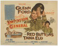 7j320 IMITATION GENERAL TC '58 art of soldiers Glenn Ford & Red Buttons + sexy bathing Taina Elg!