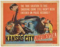 7j364 KANSAS CITY CONFIDENTIAL TC '52 the true solution of this crime still hasn't been recorded!