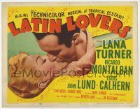 7j403 LATIN LOVERS TC '53 romantic c/u of sexy Lana Turner & Ricardo Montalban in guitar!