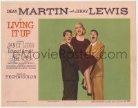 7j423 LIVING IT UP LC #4 '54 sexy Janet Leigh carried by wacky Dean Martin & Jerry Lewis!