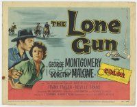 7j426 LONE GUN TC '54 George Montgomery had the toughest clean-up job in the West, Dorothy Malone!