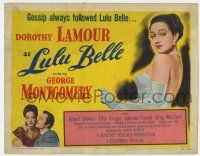 7j441 LULU BELLE TC '48 sexy Dorothy Lamour in elegant dress & with George Montgomery!