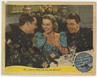 7j523 NAVY BLUE & GOLD LC R41 pretty Florence Rice between cadets James Stewart & Robert Young!