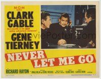 7j526 NEVER LET ME GO LC #6 '53 Clark Gable writes down messages he hears on the radio!