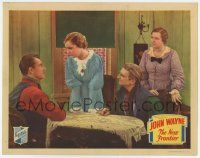 7j530 NEW FRONTIER LC '35 young John Wayne helps pretty Muriel Evans & her family!