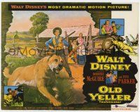 7j555 OLD YELLER TC R74 Dorothy McGuire, Fess Parker, Tommy Kirk, Disney's most classic canine!
