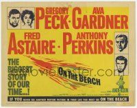 7j557 ON THE BEACH TC '59 Gregory Peck, Ava Gardner, Fred Astaire, directed by Stanley Kramer!
