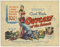 7j570 OUTCAST OF THE ISLANDS TC '52 full-length art of exotic sexy Kerima, directed by Carol Reed!