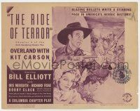 7j584 OVERLAND WITH KIT CARSON chapter 4 TC '39 Wild Bill Elliot, The Ride of Terror!