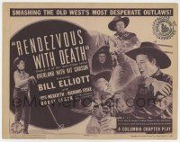 7j586 OVERLAND WITH KIT CARSON chapter 6 TC '39 Wild Bill Elliot, Rendezvous With Death!