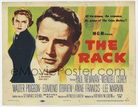 7j644 RACK TC '56 art of young Paul Newman & sexy Anne Francis, written by Rod Serling!