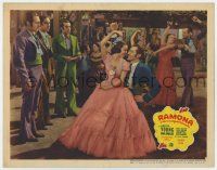 7j652 RAMONA LC '36 three men wait for their turn to dance with Loretta Young after Kent Taylor!