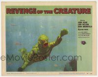 7j688 REVENGE OF THE CREATURE LC #4 '55 wonderful close up of the monster swimming underwater!