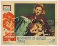 7j734 SHOCK TREATMENT LC #2 '64 c/u of Lauren Bacall standing over worried Stuart Whitman!