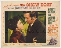 7j735 SHOW BOAT LC #5 '51 romantic close up of Kathryn Grayson & Howard Keel embracing!