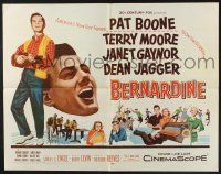 7k443 BERNARDINE 1/2sh '57 art of America's new boyfriend Pat Boone is on the screen!