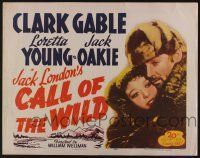 7k468 CALL OF THE WILD 1/2sh R53 Clark Gable, Loretta Young, Jack Oakie, from Jack London novel!