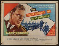 7k483 COURT-MARTIAL OF BILLY MITCHELL 1/2sh '56 c/u of Gary Cooper, directed by Otto Preminger!