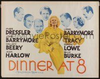 7k493 DINNER AT 8 1/2sh R62 Jean Harlow in one of the most classic all-star romantic comedies!