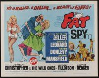 7k509 FAT SPY 1/2sh '66 artwork of Phyllis Diller & super sexy Jayne Mansfield, a killer diller!