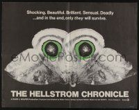 7k547 HELLSTROM CHRONICLE 1/2sh '71 cool huge moth close up image, only THEY will survive!