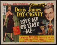 7k599 LOVE ME OR LEAVE ME style A 1/2sh '55 sexy Doris Day as Ruth Etting, James Cagney!