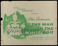 7k613 MAN IN THE WHITE SUIT 1/2sh '52 wacky art of scientist inventor Alec Guinness running!
