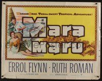 7k622 MARA MARU 1/2sh '52 montage of Errol Flynn & sexy Ruth Roman in the tropical Philippines!