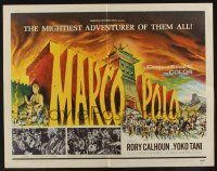 7k623 MARCO POLO 1/2sh '62 Rory Calhoun as the mightiest adventurer of them all, cool art!