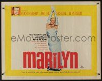 7k624 MARILYN 1/2sh '63 great sexy full length image of young Monroe, plus Rock Hudson too!