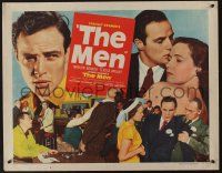 7k630 MEN style B 1/2sh '50 very first Marlon Brando, Jack Webb, directed by Fred Zinnemann!
