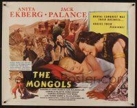 7k649 MONGOLS 1/2sh '62 Jack Palance menaces sexy Anita Ekberg!