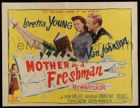 7k656 MOTHER IS A FRESHMAN 1/2sh '49 Loretta Young & Van Johnson, the cheer leader of the year!