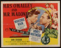 7k664 MRS. O'MALLEY & MR. MALONE style A 1/2sh '51 Main & Whitmore tickle the nation's funny bone!