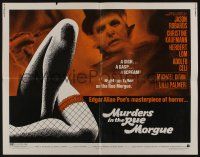 7k667 MURDERS IN THE RUE MORGUE 1/2sh '71 Edgar Allan Poe, sexy legs in fishnet stockings!