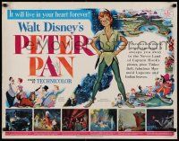 7k702 PETER PAN 1/2sh '53 Walt Disney animated cartoon fantasy classic, great art!