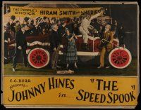7k768 SPEED SPOOK 1/2sh '24 Johnny Hines is cheered by crowd in his race car at political rally!