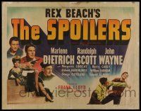7k770 SPOILERS 1/2sh '42 sexy Marlene Dietrich, John Wayne, Randolph Scott, Rex Beach!