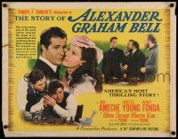 7k780 STORY OF ALEXANDER GRAHAM BELL 1/2sh '39 Don Ameche, Loretta Young, Henry Fonda