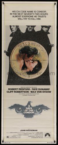 7k005 3 DAYS OF THE CONDOR insert '75 CIA analyst Robert Redford & Faye Dunaway!